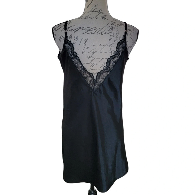 INC International Concepts Intimates Small Black Lace Pajama Dress Lingerie 4