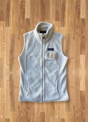 Veste Polaire Patagonia Retro sans manches Full Zip logo brodé - Couleur Blanc Beige - Taille XS, marque: Patagonia, état: Neuf sans étiquette, taille: XS / 34 / 6, 45,00 €, 47,95 € Protection acheteurs incluse