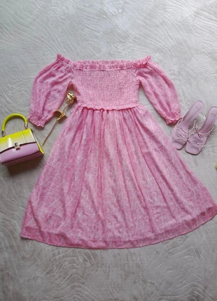 🌸 Robe midi épaules dénudées rose Lili Sidonio 🌸, marke: Lili Sidonio, zustand: Neu, größe: S / 36 / 8, 44,00 €, 46,90 € inklusive Vinted-Käuferschutz