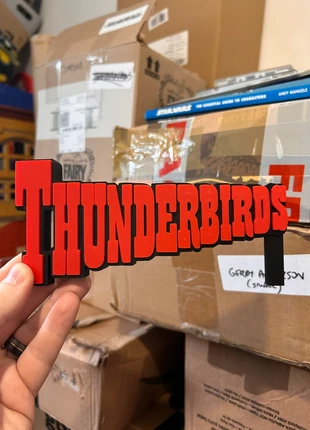 Thunderbirds 3D printed logo, brand: Thunderbirds, condition: New without tags, £9.00, £10.15 includes Buyer Protection