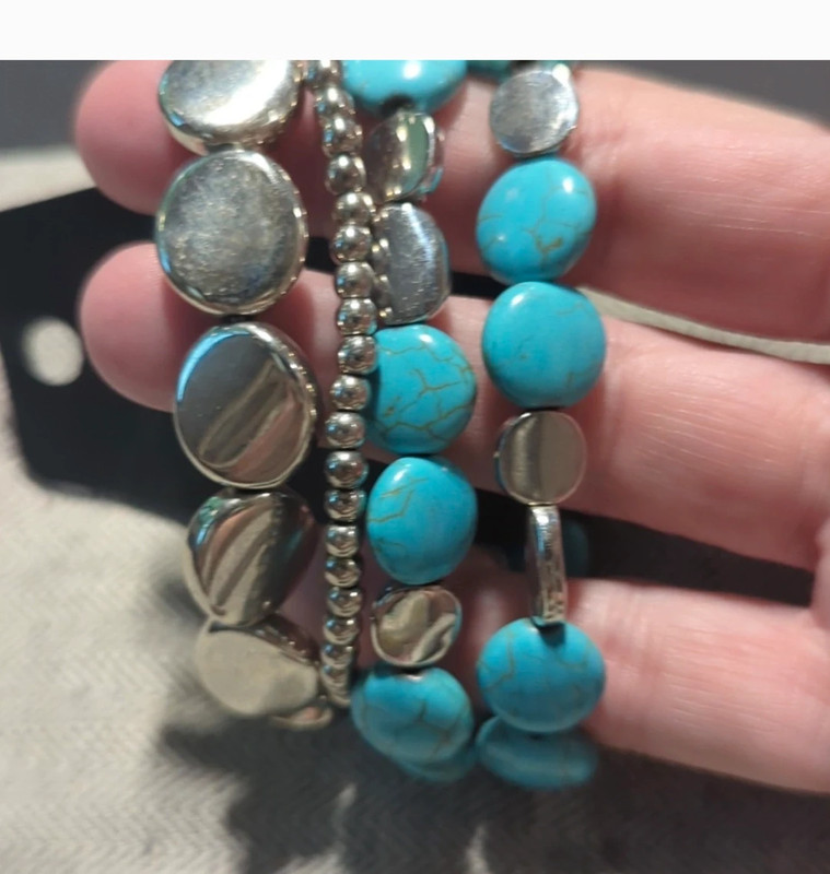 Turquoise and silver jewelry bundle lot 5