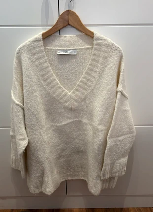 Jersey oversize beige Zara, marque: Zara, état: Très bon état, taille: M / 38 / 10, 10,00 €, 11,20 € Protection acheteurs incluse