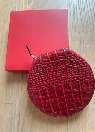 Porta CD vintage in ecopelle effetto coccodrillo rosso – nuovo con scatola, état: Neuf avec étiquette, 12,00 €, 13,30 € Protection acheteurs incluse