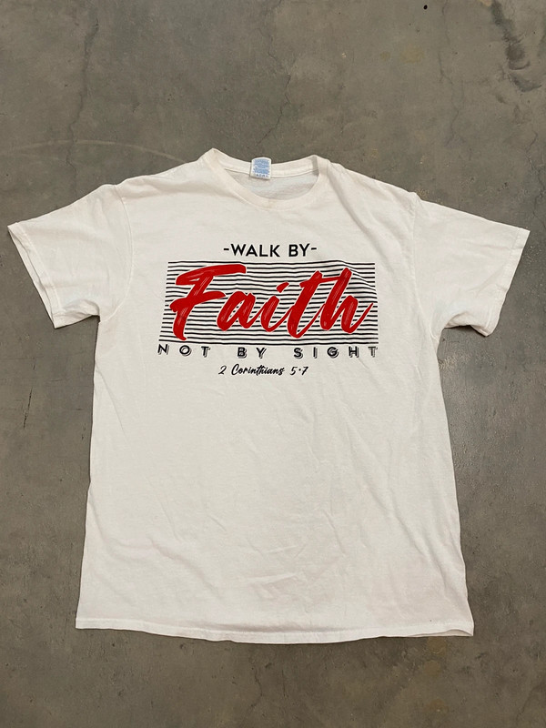 Walk by faith tee 1