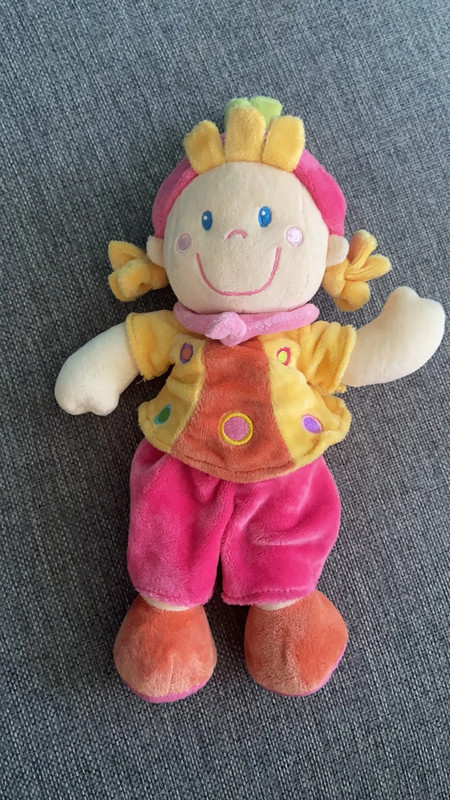 DOUDOU POUPEE FILLE ROSE NOUNOURS