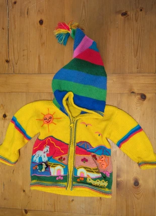 Gilet péruvien, brand: pradera wool, condition: Very good, size: 18-24 months / 86 cm, €4.00, €4.90 includes Buyer Protection