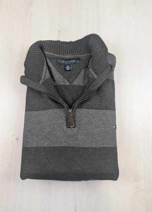 Pull 1/4 Zip Gris Tommy Hilfiger Logo Brodé/ Taille L / 035, marque: Tommy Hilfiger, état: Très bon état, taille: L, 28,00 €, 30,10 € Protection acheteurs (Pro) incluse