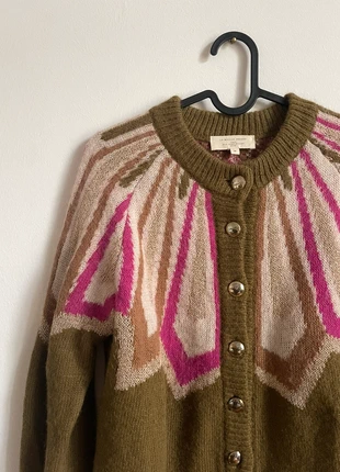 Sézane Cardigan Hamel alpaca kaki multicolore tg M, marke: Sézane, zustand: Sehr gut, größe: M / 38 / 10, 90,00 €, 95,20 € inklusive Vinted-Käuferschutz
