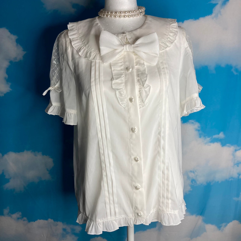 To Alice Kawaii Lolita Bow Blouse 1