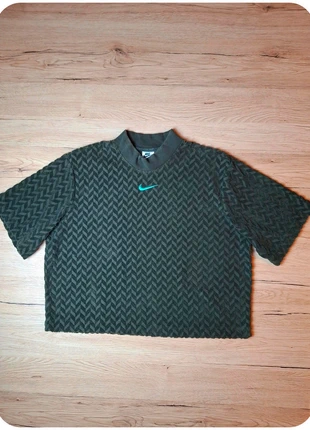 Nike t-shirt jacquard vert S – swoosh brodé – vintage retro streetwear top oversize . #POL100, marque: Nike, état: Très bon état, taille: S / 36 / 8, 13,00 €, 14,35 € Protection acheteurs incluse