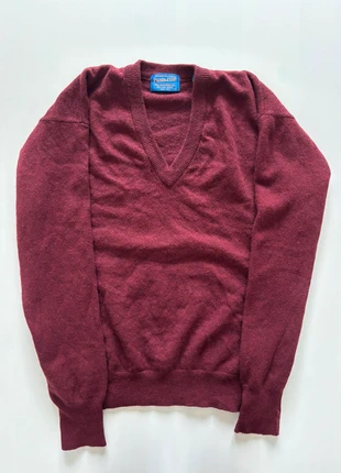 Vintage Pendleton Long Sleeve Jumper - 100% Pure Virgin Lambswool - Men’s Large - Burgundy, brand: Pendleton, condition: Very good, size: L, £24.99, £26.94 includes Buyer Protection
