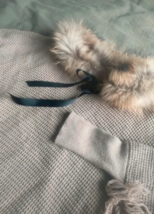 Poncho crochet et col fausse fourrure, brand: Côté Coeur, condition: New without tags, size: One size, €6.00, €7.00 includes Buyer Protection