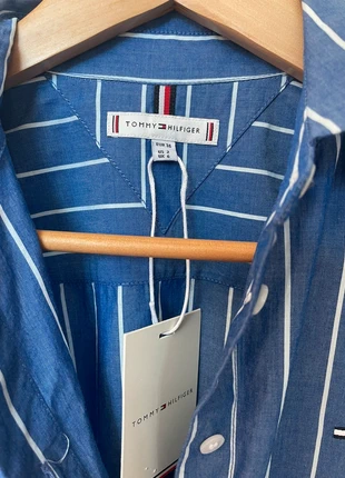 Chemise bleue à rayures Tommy, marca: Tommy Hilfiger, estado: Nuevo con etiquetas, tamaño: S / 36 / 8, 48,00 €, 51,10 € Protección al comprador incluida