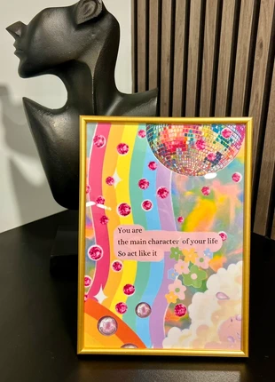 Main character 💕 framed poster, brand: Oliver Bonas, condition: New without tags, £11.50, £12.78 includes Buyer Protection