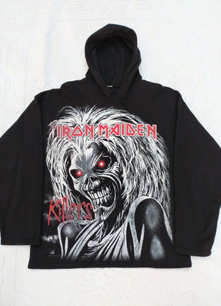 Vintage 90s 00s Y2K 1991 Iron Maiden Killers hoodie AOP licensed Eddie graphic rare band merch, marque: Screen Stars, état: Très bon état, taille: XL, 89,00 €, 94,15 € Protection acheteurs incluse