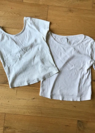 Lot de 2 crops blanc, brand: Zara, condition: Good, size: S / 36 / 8, €6.00, €7.00 includes Buyer Protection