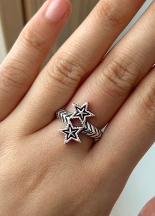 Bague ajustable chrome doublé étoiles tendance y2k, marca: Tendance, estado: Muito bom, tamanho: Ajustável, €4.00, €4.90 inclui Proteção do Comprador