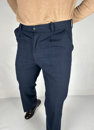 Pantalon de costume militaire à pinces en laine marine - coupe droite vintage 90s | taille fr38, marca: Vintage Dressing, estado: Muy bueno, tamaño: W28 | ES 38, 30,00 €, 32,20 € Protección al comprador Pro incluida