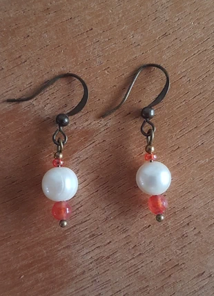 Boucle de créateur perle de culture agate, brand: Creatrice, condition: Very good, €3.00, €3.85 includes Buyer Protection