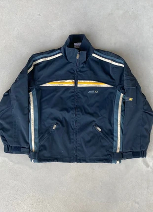 Vintage Navy Blue Tech Biker Jacket, estado: Muito bom, tamanho: S / 36 / 8, €35.00, €37.45 inclui Proteção do Comprador