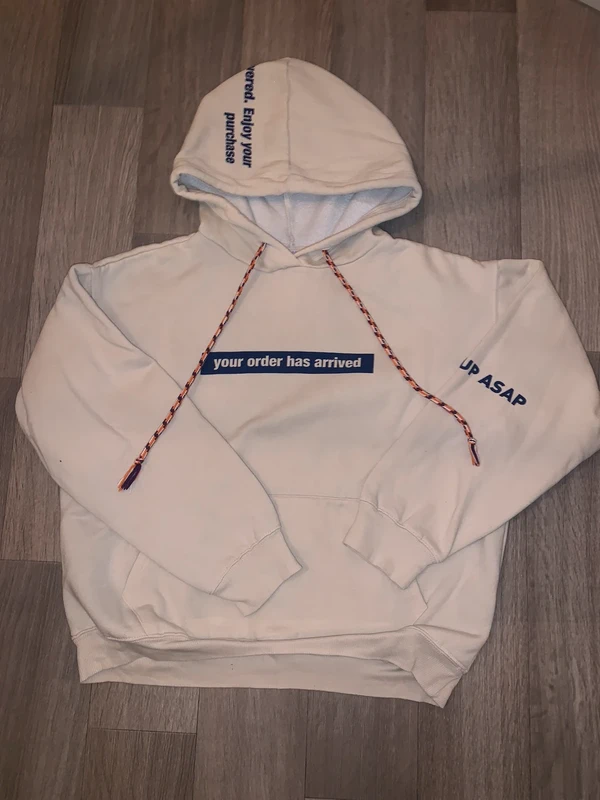 Sweat beige et rosé