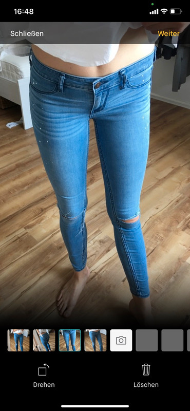 Hollister Jeans Leggings in Größe S