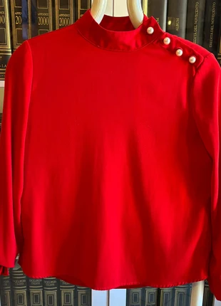 Camicia rossa natalizia, merk: Zara, staat: Heel goed, maat: S / 36 / 8, € 5,00, € 5,95 inclusief Kopersbescherming