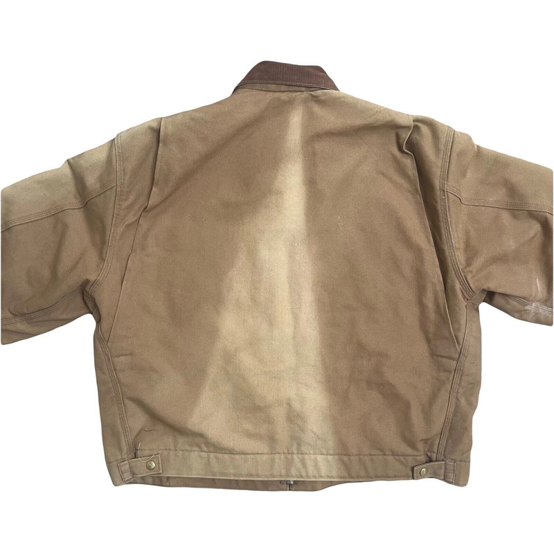 Carhartt Blanket-Lined Firm Duck Detroit Jacket, Size 48 Regular, Sun-Bleached, J01 BRN 5