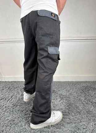 Pantalon de Travail pour Homme Dickies W36 L32 Gris Noir Workwear Baggy Large Wide Y2k AA1283, marke: Dickies, zustand: Sehr gut, größe: W36 | DE 52, 10,00 €, 11,20 € beinhaltet Vinted-Käuferschutz Pro