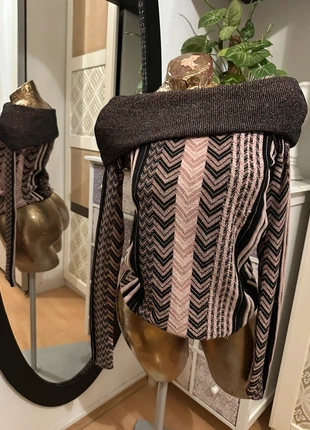 Strickpullover offshoulder schulterfrei Pullover LIUJO Brown Rose glam vintage Xs 34, marque: Vintage Love, état: Très bon état, taille: XS / 34 / 6, 15,00 €, 16,45 € Protection acheteurs incluse