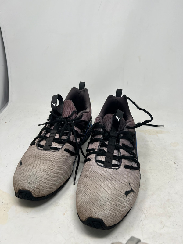 Puma Axelion Fade Gray Canvas Lace Up Running Shoes Mens 13 Vinted
