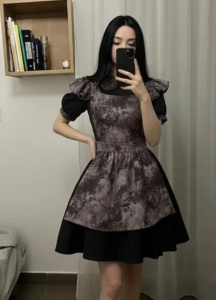 Robe gothique vintage violet et noir – style maid Halloween chic, brand: Noir, condition: Very good, size: M / 38 / 10, €52.60, €55.93 includes Buyer Protection Pro