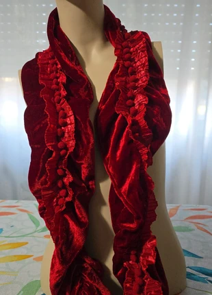Sciarpa rossa in velluto, marque: Fairy, état: Très bon état, 5,00 €, 5,95 € Protection acheteurs incluse