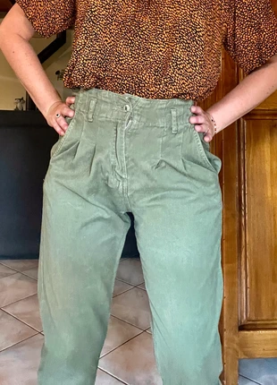 Pantalon en toile vert , brand: Jennyfer, condition: Very good, size: M / 38 / 10, €15.00, €16.45 includes Buyer Protection