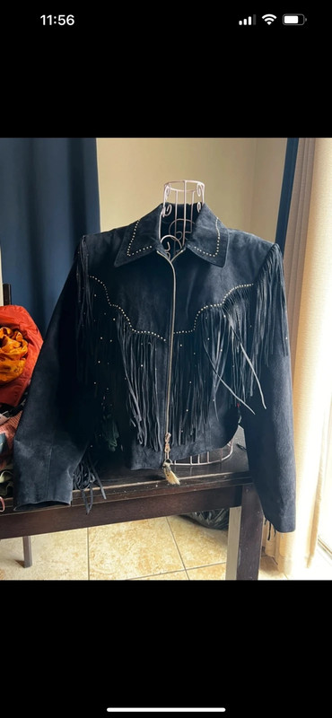 Tribe America fringe leather jacket 1