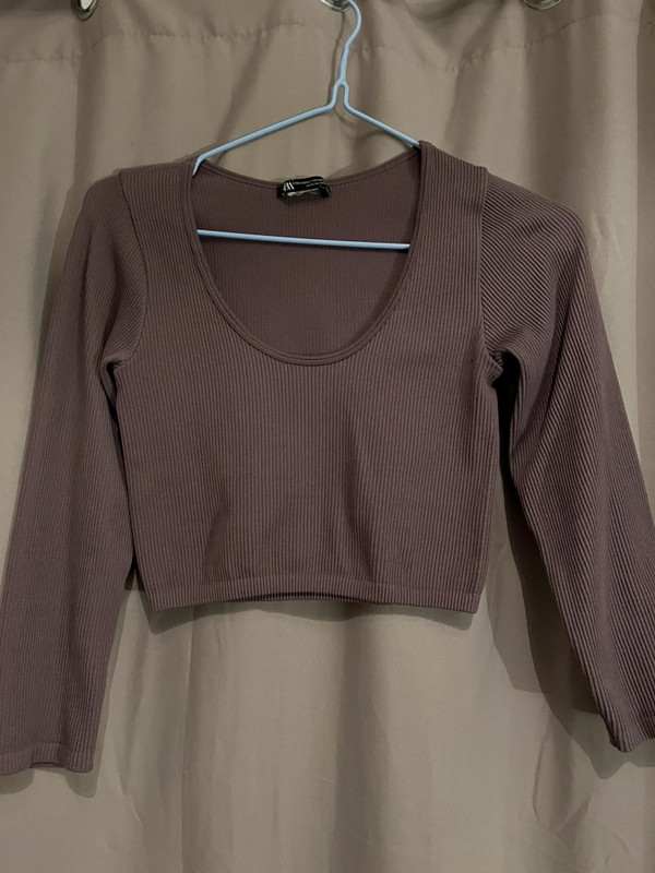 crop top mauves manches longues 2