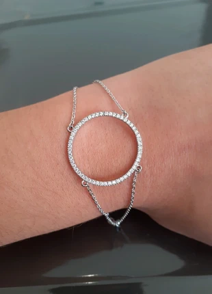 Bracelet argent 925 avec strass , estado: Nuevo sin etiquetas, 6,00 €, 7,00 € Protección al comprador incluida
