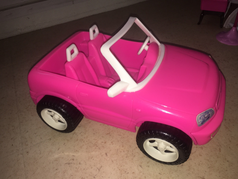 Voiture rose on sale barbie