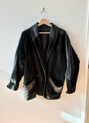 Veste vintage en daim et cuir véritable – mix matières, marke: Vintage Dressing, zustand: Gut, größe: M / 38 / 10, 70,00 €, 74,20 € inklusive Vinted-Käuferschutz