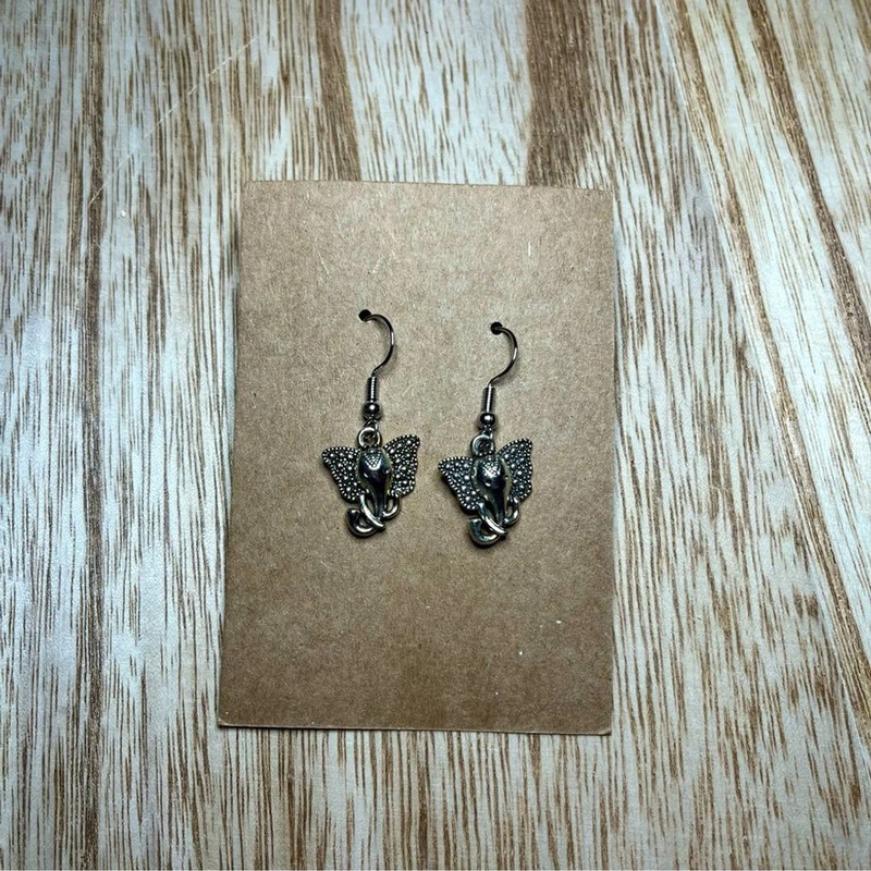 Elephant Handmade Alloy Earrings