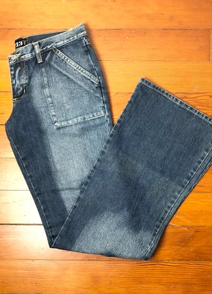 Jean Code713 taille basse, coupe large, bleu, 40, Femme, brand: code713, condizioni: Nuovo con cartellino, taglia: L / IT 44 / EU 40, €10.00, €11.20 include la Protezione acquisti