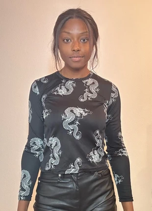 Top y2k serpent noir, brand: Jennyfer, condition: Good, size: XS / 34 / 6, €2.00, €2.80 includes Buyer Protection