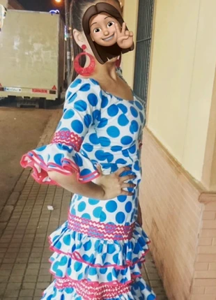 Traje de flamenca , marque: Flamenca, état: Très bon état, taille: XL / 42 / 14, 50,00 €, 53,20 € Protection acheteurs incluse