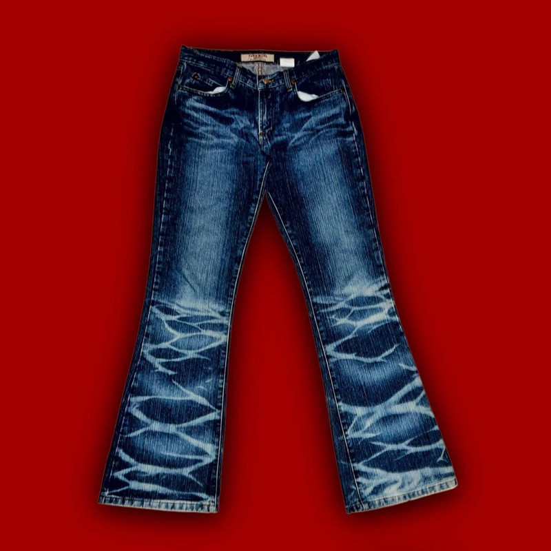 Y2K Paris Blues Denim Flare Jeans 1