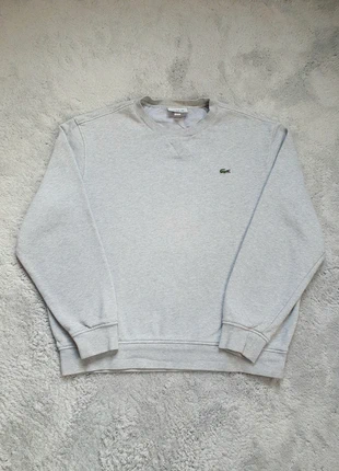 Crewnek Sweat Lacoste Gris - Logo Brodé - Taille XL FR6, marque: Lacoste, état: Très bon état, taille: XL, 30,00 €, 32,20 € Protection acheteurs incluse