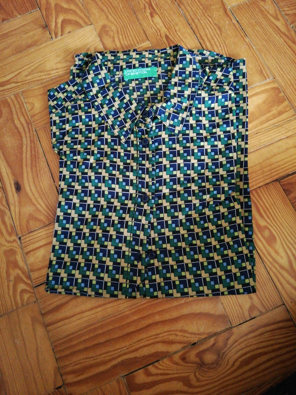 Camisa Benetton multicolorida 1