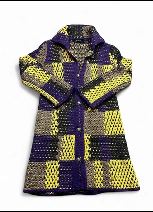 Manteau long vintage en laine multicolore crochet patchwork – taille M made in Italy, marque: Vintage Dressing, état: Très bon état, taille: M / 38 / 10, 29,00 €, 31,15 € Protection acheteurs incluse