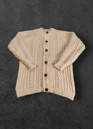 Cardigan traditionnel Aran Wool fisherman 100% Wool Laine fait main Made in Irlande- Taille M -2264, marque: Aran Crafts, état: Très bon état, taille: M, 49,90 €, 53,10 € Protection acheteurs incluse