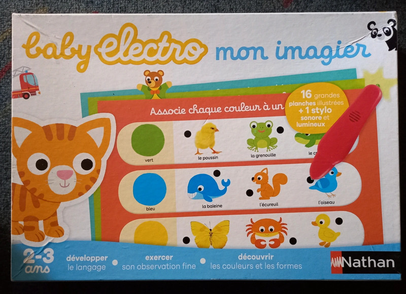Baby electro mon imagier, jeux educatifs