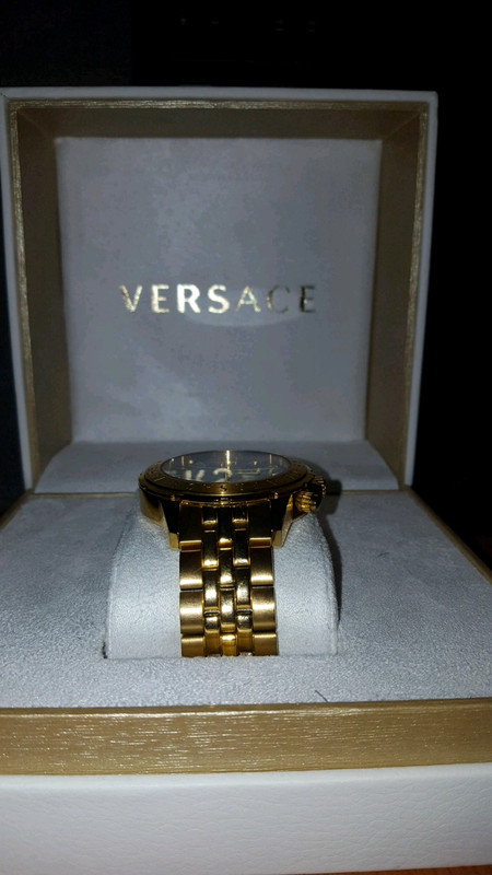 Kauwgom Trechter webspin multifunctioneel Versace VEV600619 Chrono Signature heren horloge goud 44 mm - Vinted